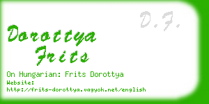 dorottya frits business card